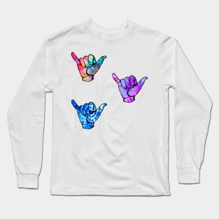 tiny lil cowabunga handz Long Sleeve T-Shirt